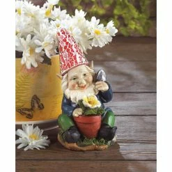Best reviews of 🔔 7" Gardening Gnome Solar Statue by Zingz & Thingz 🤩 -Zingz and Thingz Shop D298919S 3