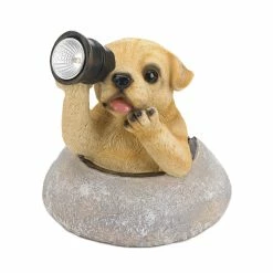 Coupon 🤩 5.7" Puppy with Telescope Solar Light by Zingz & Thingz ⌛