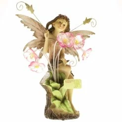 Budget 🛒 18" Peony Fairy Solar Statue by Zingz & Thingz 👍 -Zingz and Thingz Shop D298938S 3
