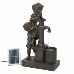 Budget ⭐ 29" Bronze Teamwork Solar Fountain by Zingz & Thingz 🎉