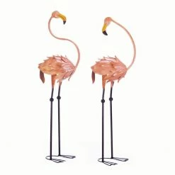 New 🛒 41" Flamingo Garden Stakes, 2ct. by Zingz & Thingz 💯