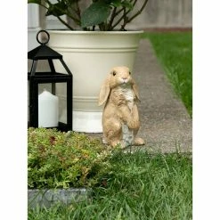 Hot Sale ⌛ 9.25" Curious Rabbit Garden Statue by Zingz & Thingz 😀 -Zingz and Thingz Shop D298984S 6