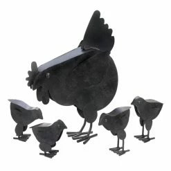 Discount ⌛ Metal Hen with Chicks Sculpture Set by Zingz & Thingz 🤩