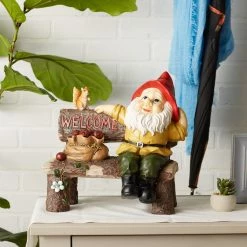 Flash Sale 😍 14" Garden Gnome Greeting Sign by Zingz & Thingz ⌛ -Zingz and Thingz Shop D299004S 4