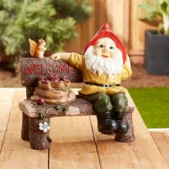 Flash Sale 😍 14" Garden Gnome Greeting Sign by Zingz & Thingz ⌛ -Zingz and Thingz Shop D299004S 5