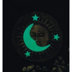 New 💯 10.5" Sun & Moon Glowing Stepping Stone by Zingz & Thingz 💯 -Zingz and Thingz Shop D299015S 5