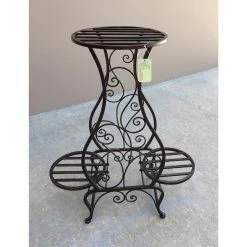 Promo 🤩 2.2ft. Hourglass Triple Plant Stand by Zingz & Thingz 👏 -Zingz and Thingz Shop D299045S 3