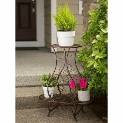 Promo 🤩 2.2ft. Hourglass Triple Plant Stand by Zingz & Thingz 👏 -Zingz and Thingz Shop D299045S 5
