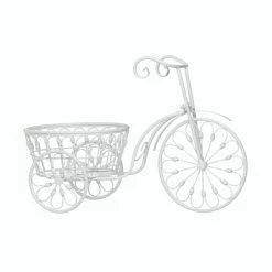 Best reviews of ⭐ 14" White Bicycle Planter by Zingz & Thingz 😉