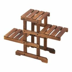 Discount ⭐ 19.5" Zigzag Pallet Plant Stand by Zingz & Thingz 🛒