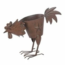 Wholesale 👏 13" Pecking Rooster Planter by Zingz & Thingz ✨