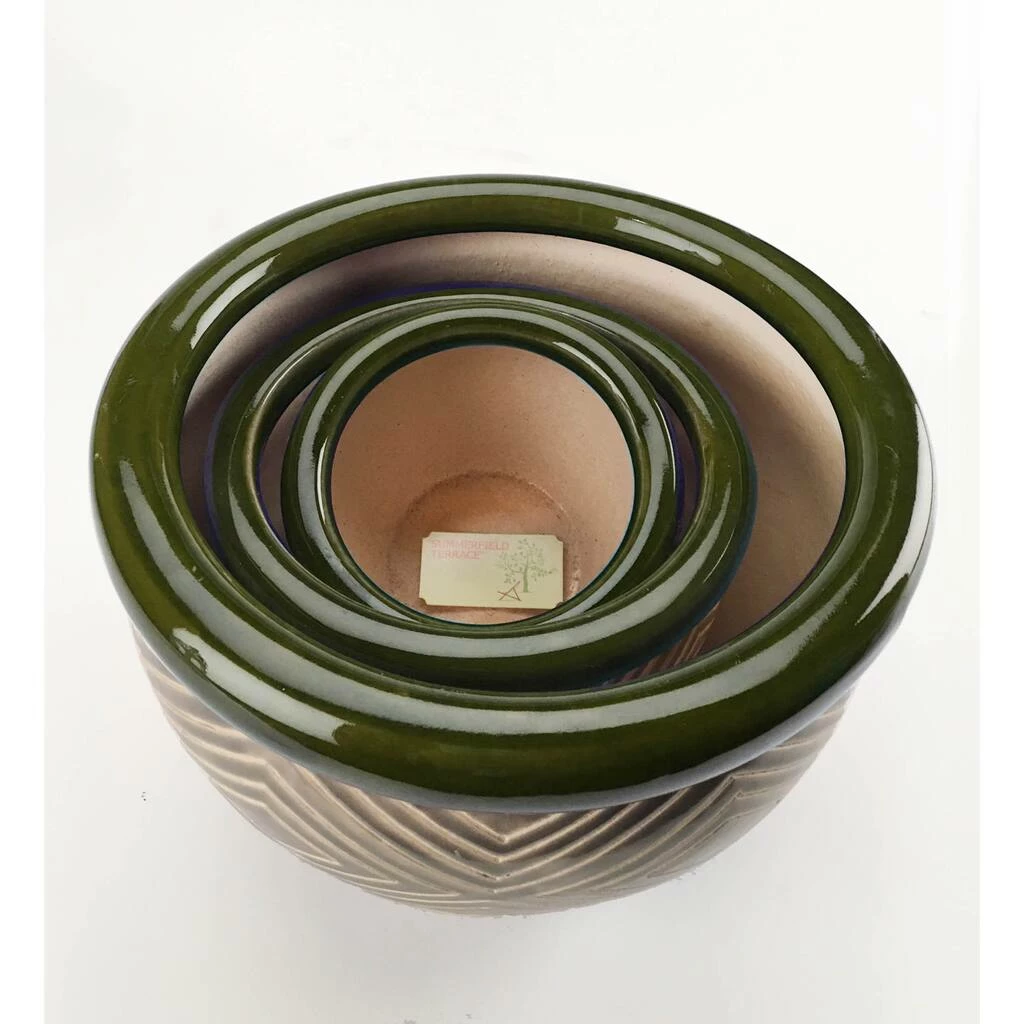 Discount ❤️ Green Jade Planter Set by Zingz & Thingz 🥰 5 Discount ❤️ Green Jade Planter Set by Zingz & Thingz 🥰 - Image 3