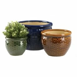 Cheap 🔔 Designer Trio Ceramic Plant Set by Zingz & Thingz 🎁 -Zingz and Thingz Shop D299145S 3
