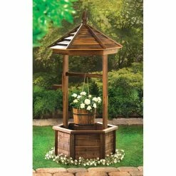 Best reviews of 💯 44.12" Rustic Wishing Well Planter by Zingz & Thingz 🧨 -Zingz and Thingz Shop D299149S 3