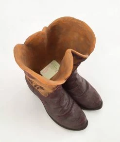 Discount 🤩 12" Cowboy 🥾 Boots Planter by Zingz & Thingz 👏 -Zingz and Thingz Shop D299155S 4