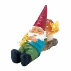 New 🧨 8" Solar-Powered Sleepy Gnome by Zingz & Thingz 🧨 -Zingz and Thingz Shop D299159S 4