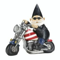 Best deal 🧨 7.5" Biker Gnome Solar Statue by Zingz & Thingz 🤩
