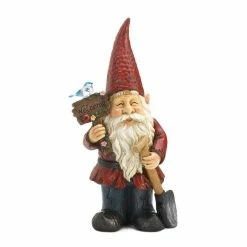 Flash Sale 🎁 15" Welcome Gnome Solar Garden Statue by Zingz & Thingz ⭐