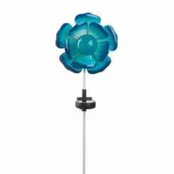 Brand new ⌛ 21.5" Blue Flower Solar Stake by Zingz & Thingz 🌟