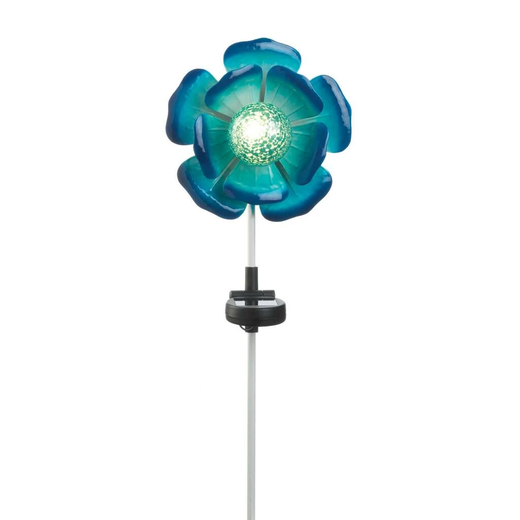 Brand new β 21.5" Blue Flower Solar Stake by Zingz & Thingz π 4 Brand new β 21.5" Blue Flower Solar Stake by Zingz & Thingz π - Image 2