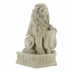 Budget ❤️ 25" Ivory Lion Statue by Zingz & Thingz 🤩
