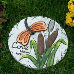 Best reviews of 🔥 10" Love Bloom Here Stepping Stone by Zingz & Thingz 👏 -Zingz and Thingz Shop D299214S 13