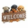 Deals 😀 Cute Puppies Welcome Sign by Zingz & Thingz 💯 -Zingz and Thingz Shop D299221S 1
