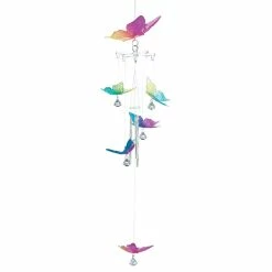 Best Sale 🥰 22" Rainbow Butterfly Wind Chimes by Zingz & Thingz 🔔